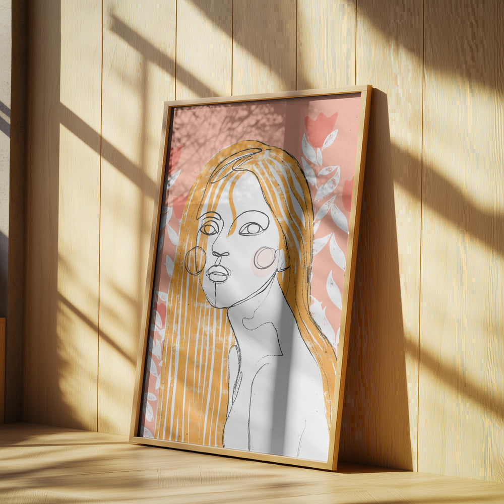 The Tulip Girl (Peach) | Poster
