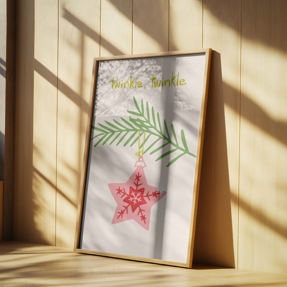 Cheerful twinkle Christmas star | Poster