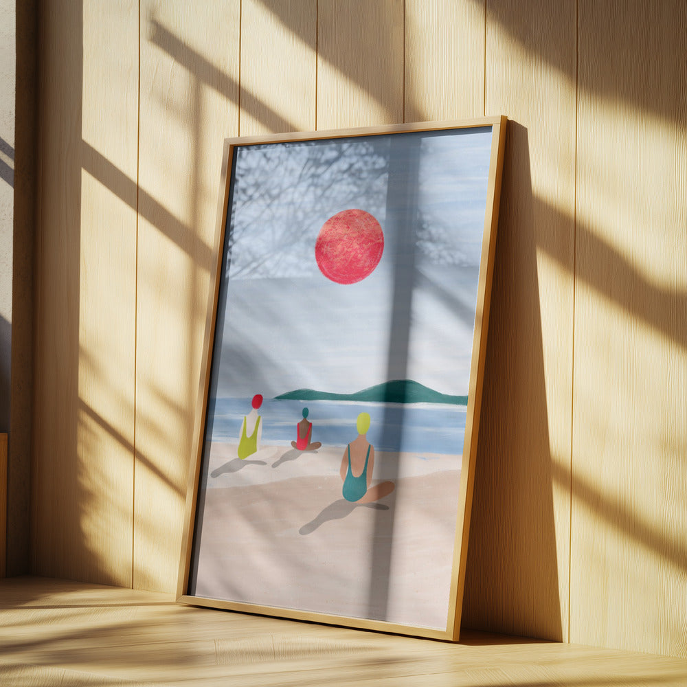 Mädchen am Strand | Poster