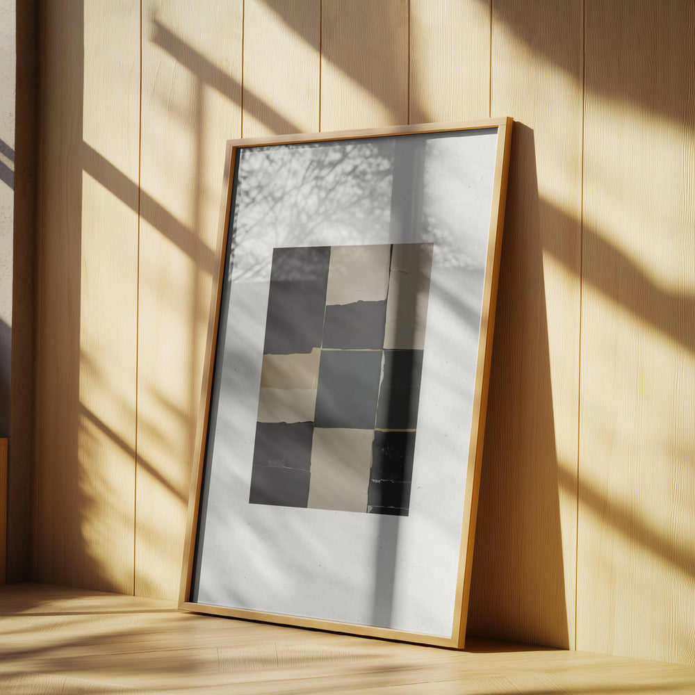 Textured Grid Harmony | Poster