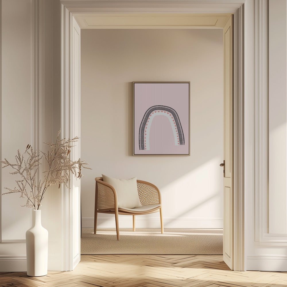 Arch with Black Lines | Poster