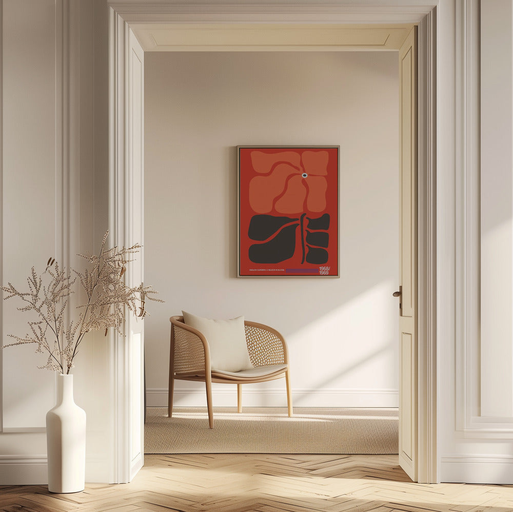 English Gardens Red/Orange | Poster