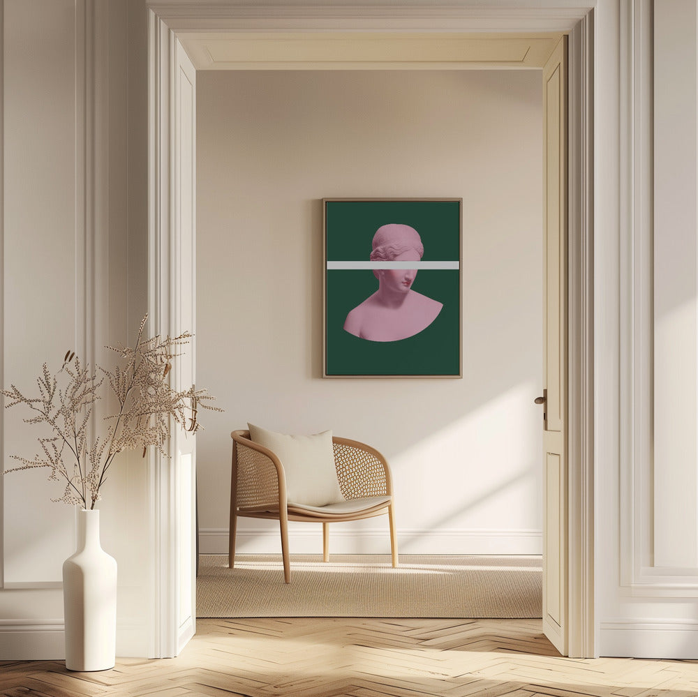 Pink and Green Artemis | Poster