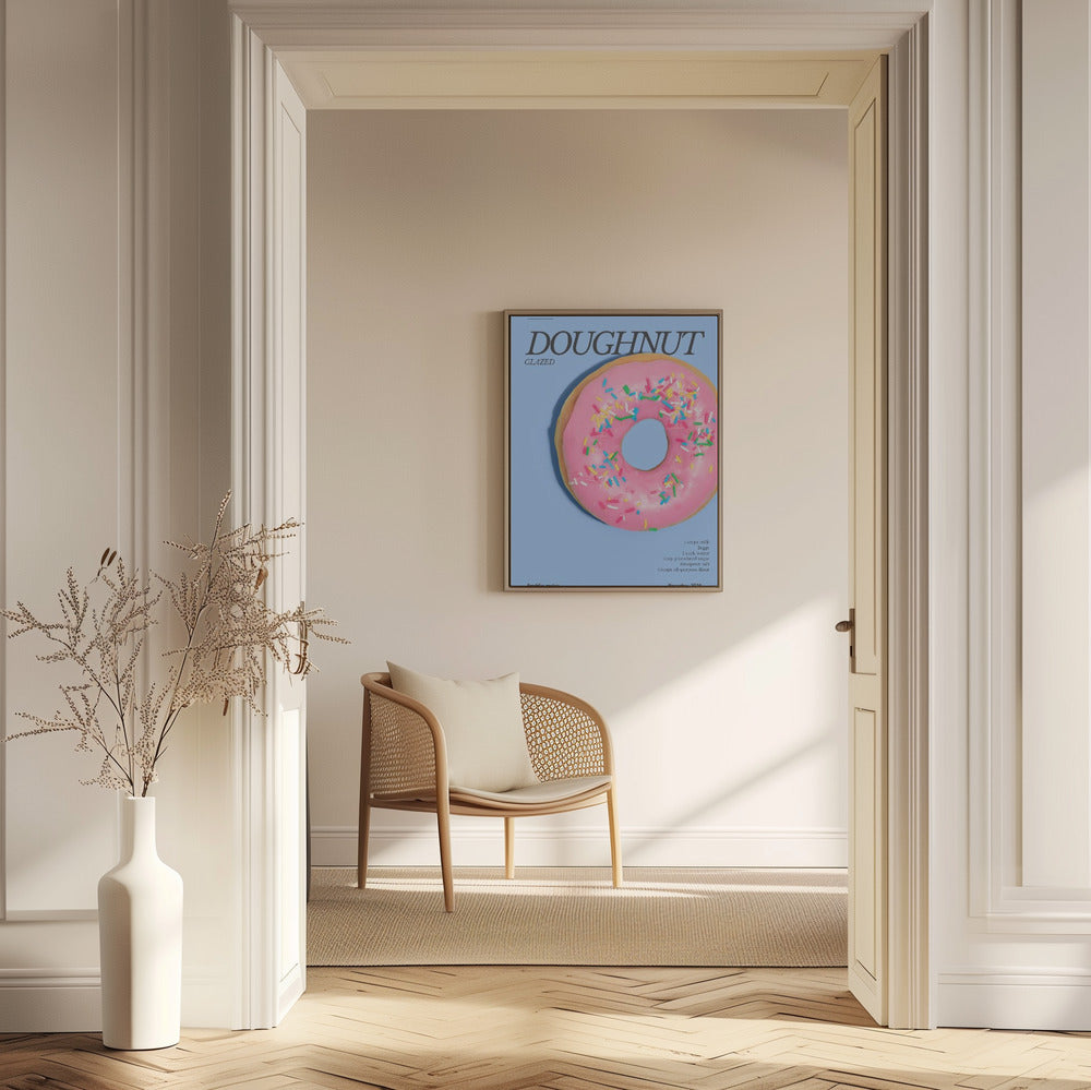 Pink Glaze Doughnut | Poster