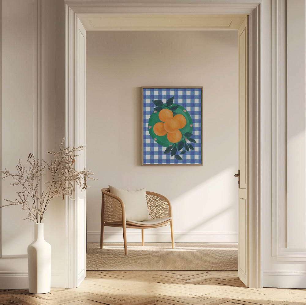 Charme d'agrumes à carreaux | Posters - Affiche Artistique