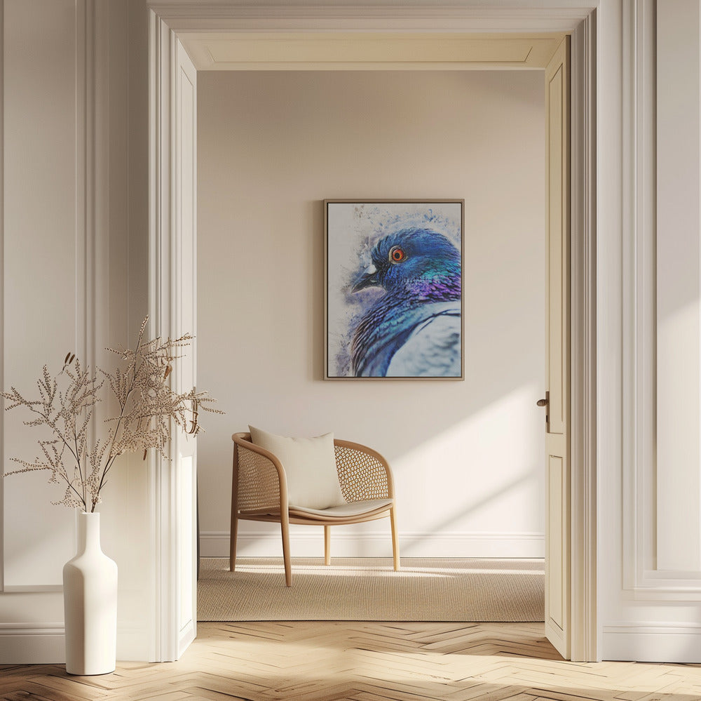 Tiere Vogel Taube Aquarell Tierkunst | Poster