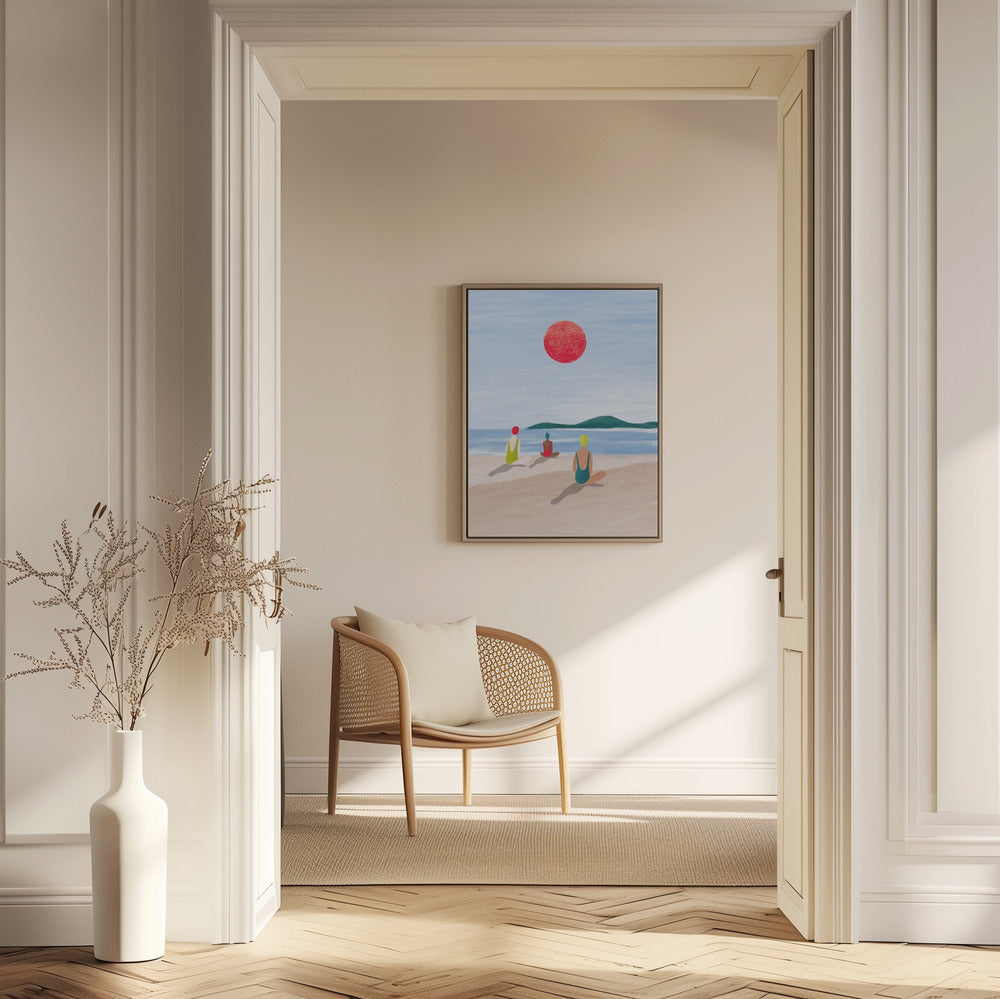 Mädchen am Strand | Poster