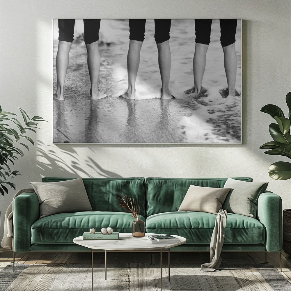 Pieds mouillés. | Tableaux sur Toile