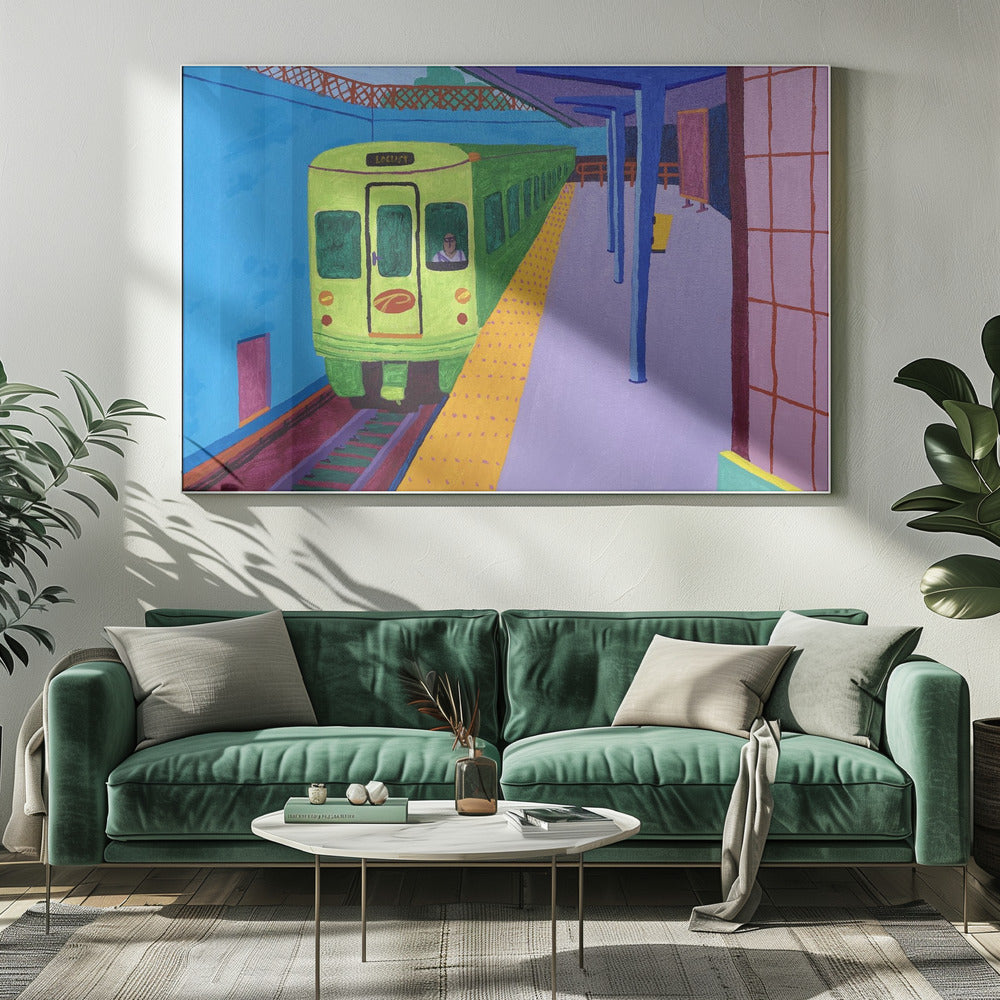 Trein naar Philly | Canvasprints
