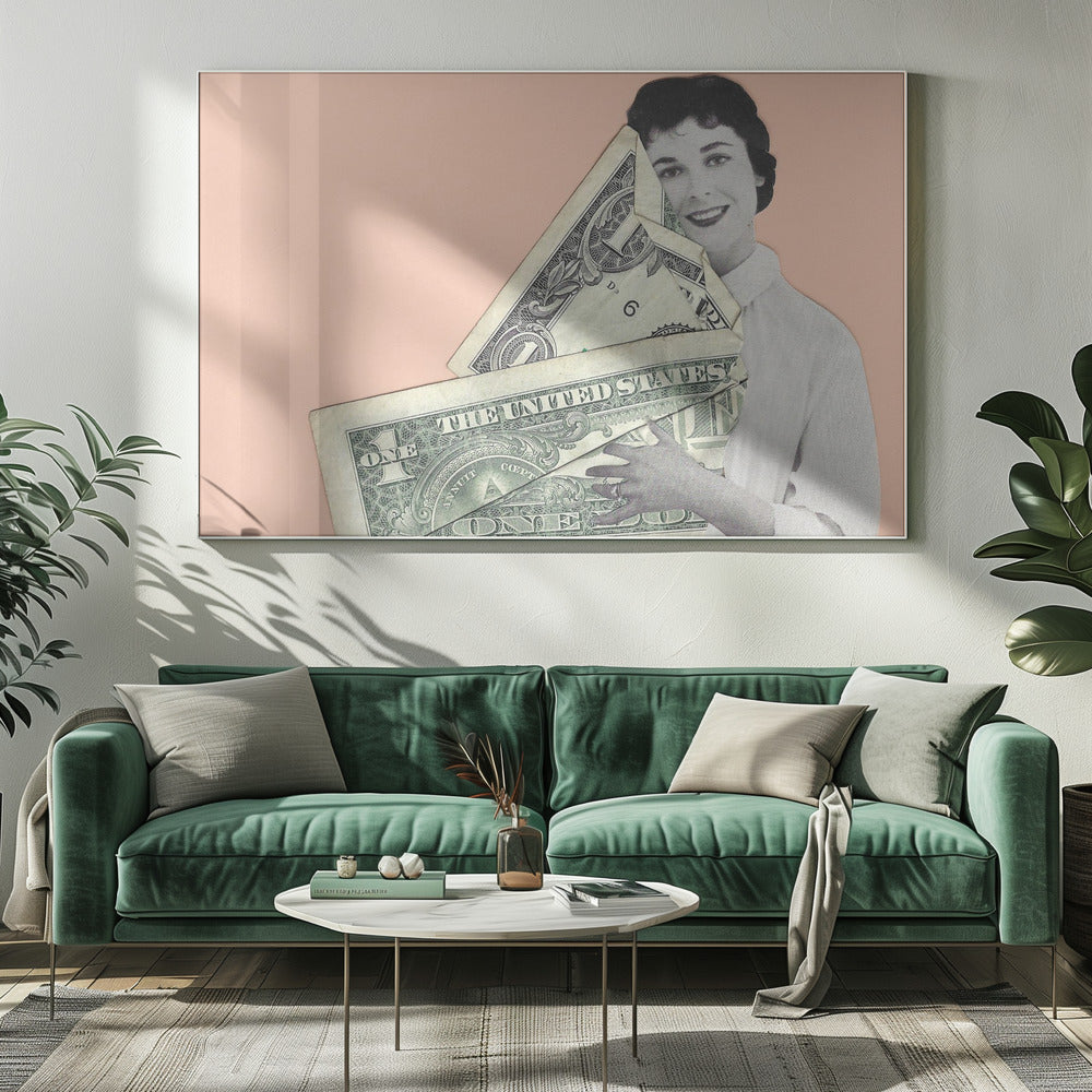 L'acceptation de l'argent liquide | Tableaux sur Toile