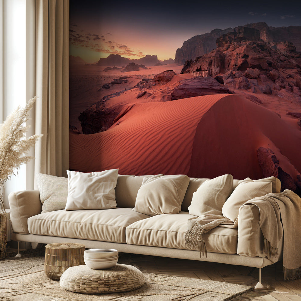 Dune de sable rouge | Papier Peint Photo