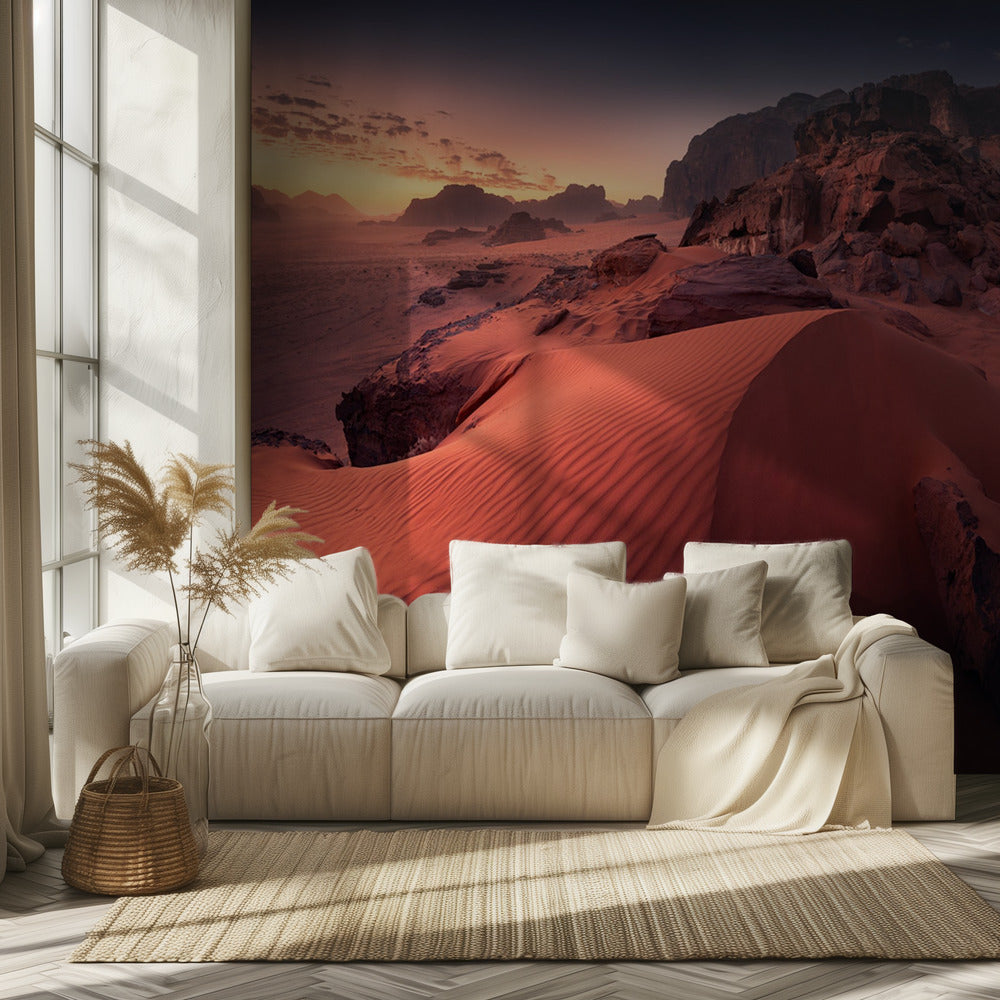 Dune de sable rouge | Papier Peint Photo