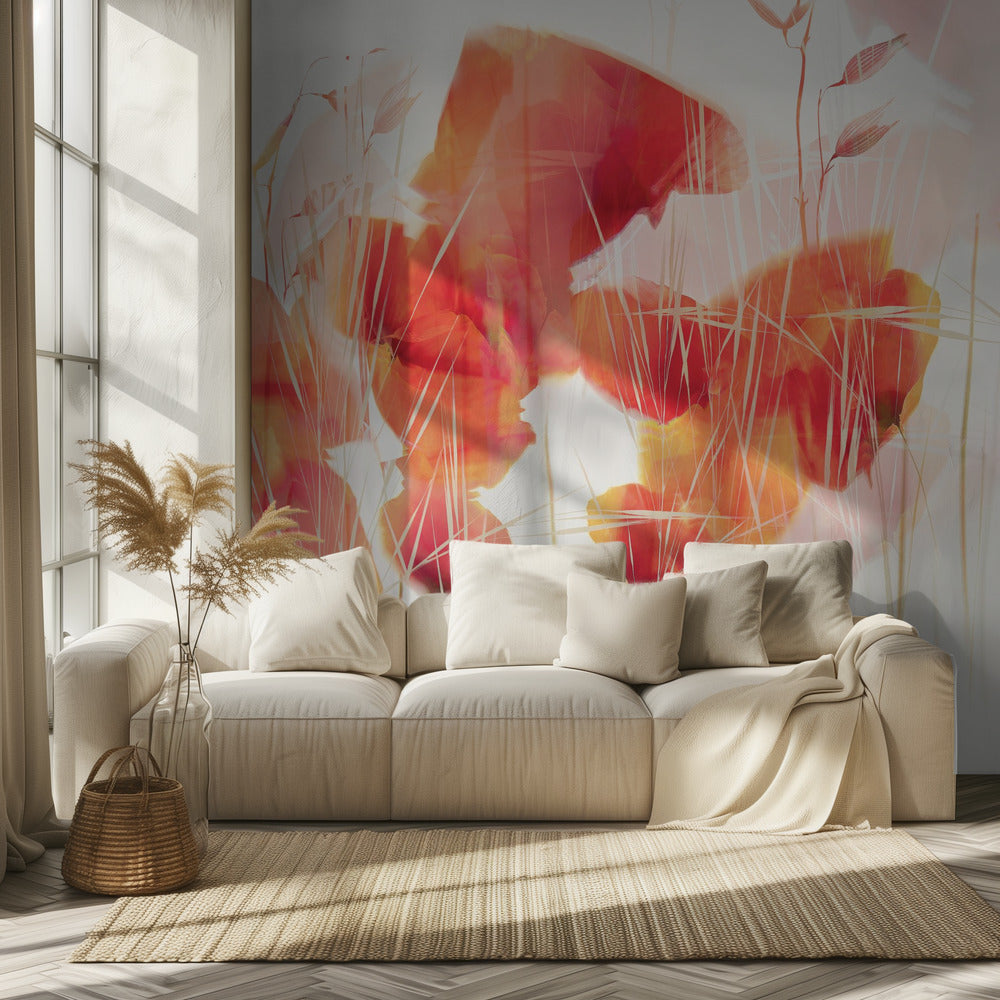 Moderne valmuer | Fototapeter