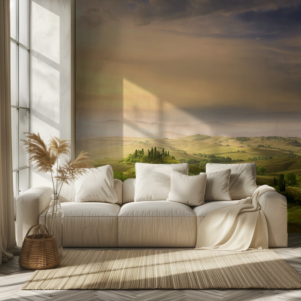 Podere Belvedere's Sunrise | Carta da Parati Fotografica