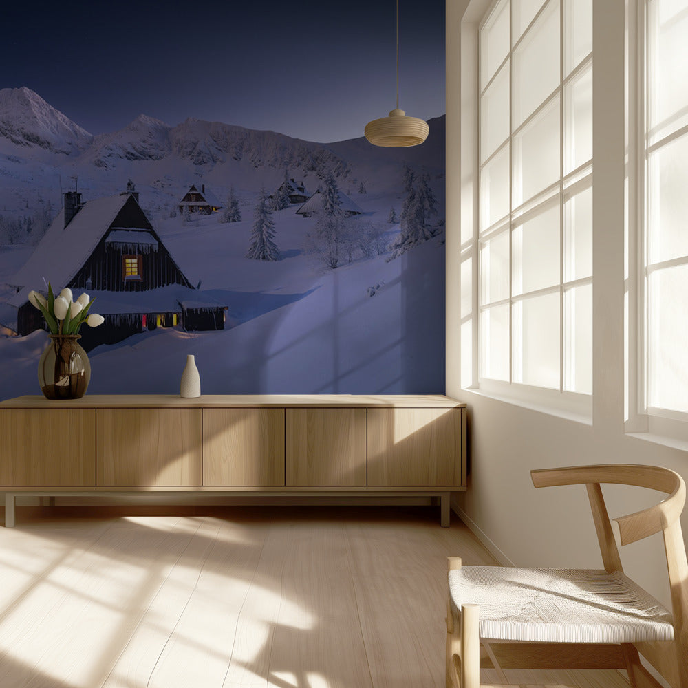 Cabane d'hiver | Papier Peint Photo