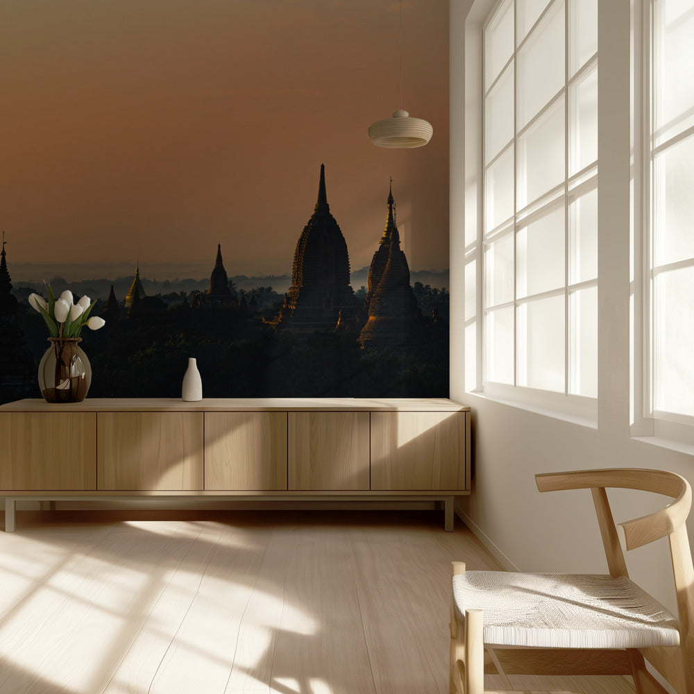 Amanecer en Bagan | Papel Pintado Fotográfico