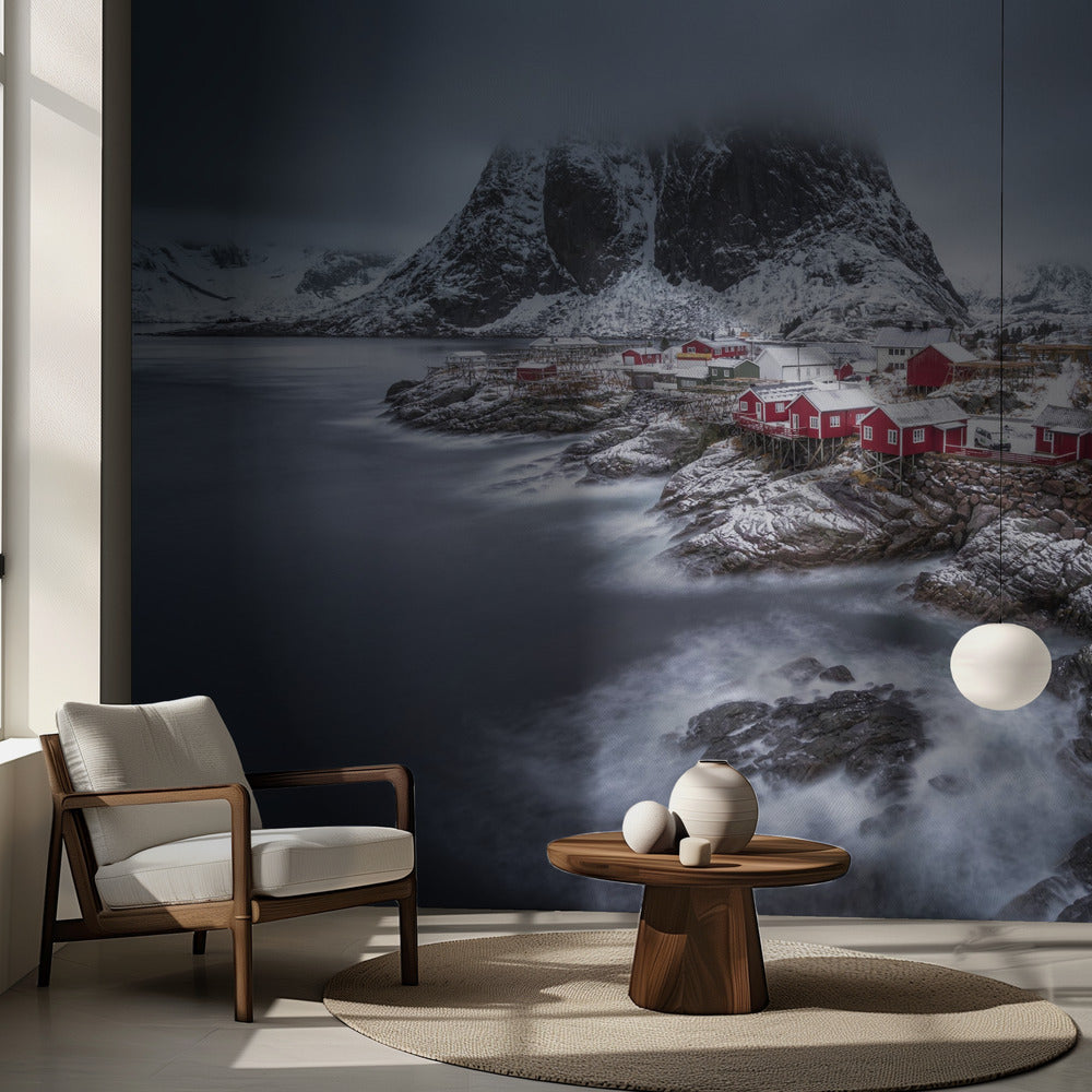 îles Lofoten en hiver | Papier Peint Photo