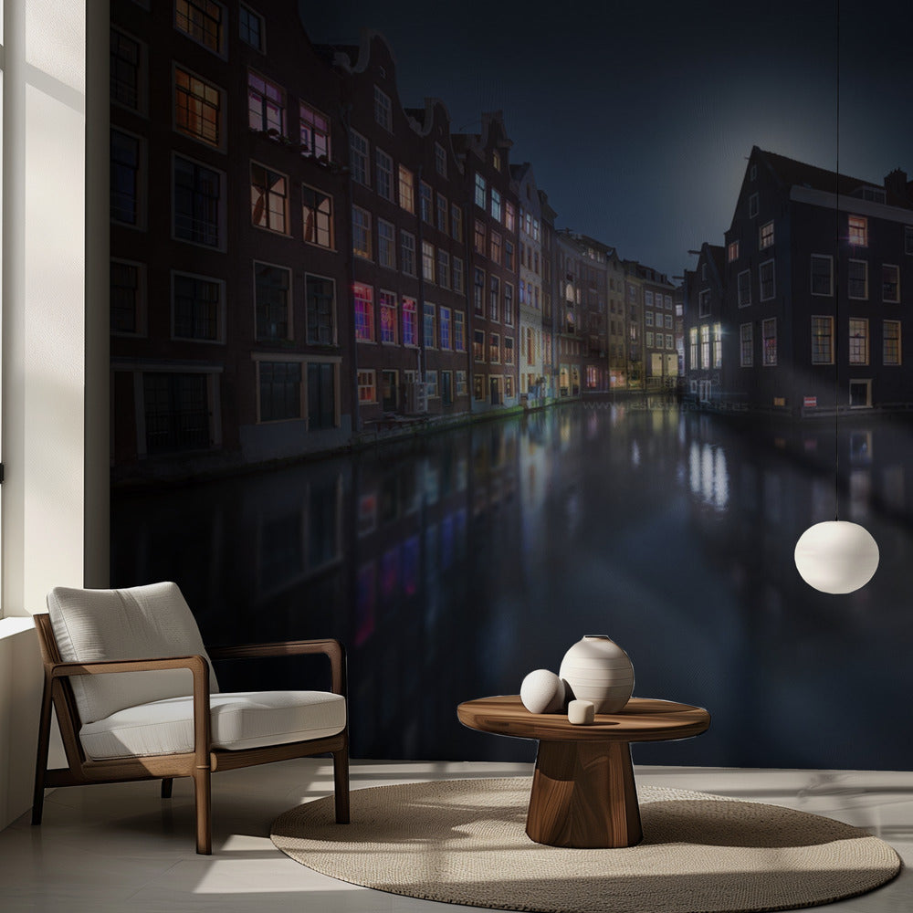 Måneskin over Amsterdam | Fototapeter
