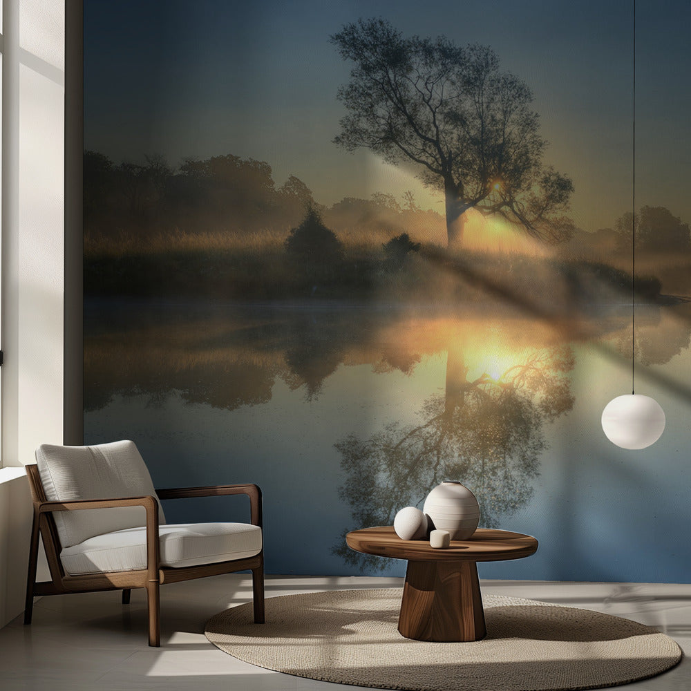Morgonreflektion | Fototapet