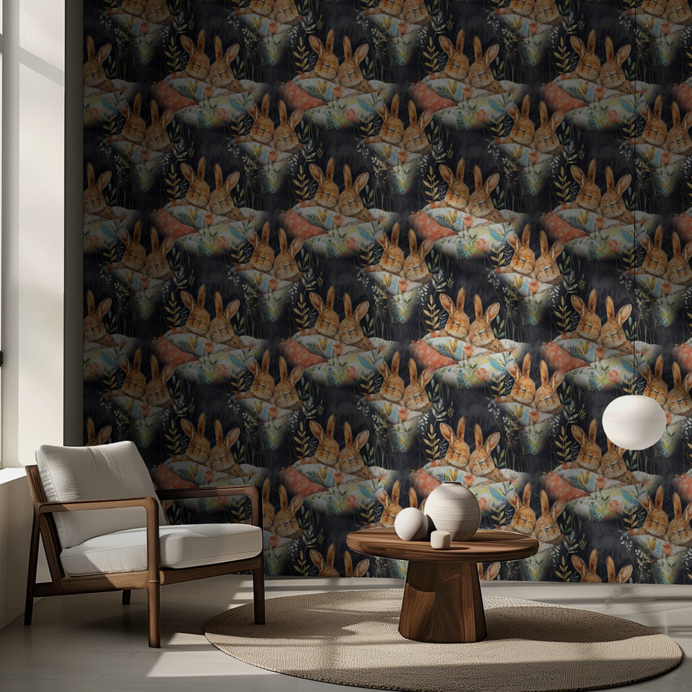 Pattern 9 bunnies | Wallpaper