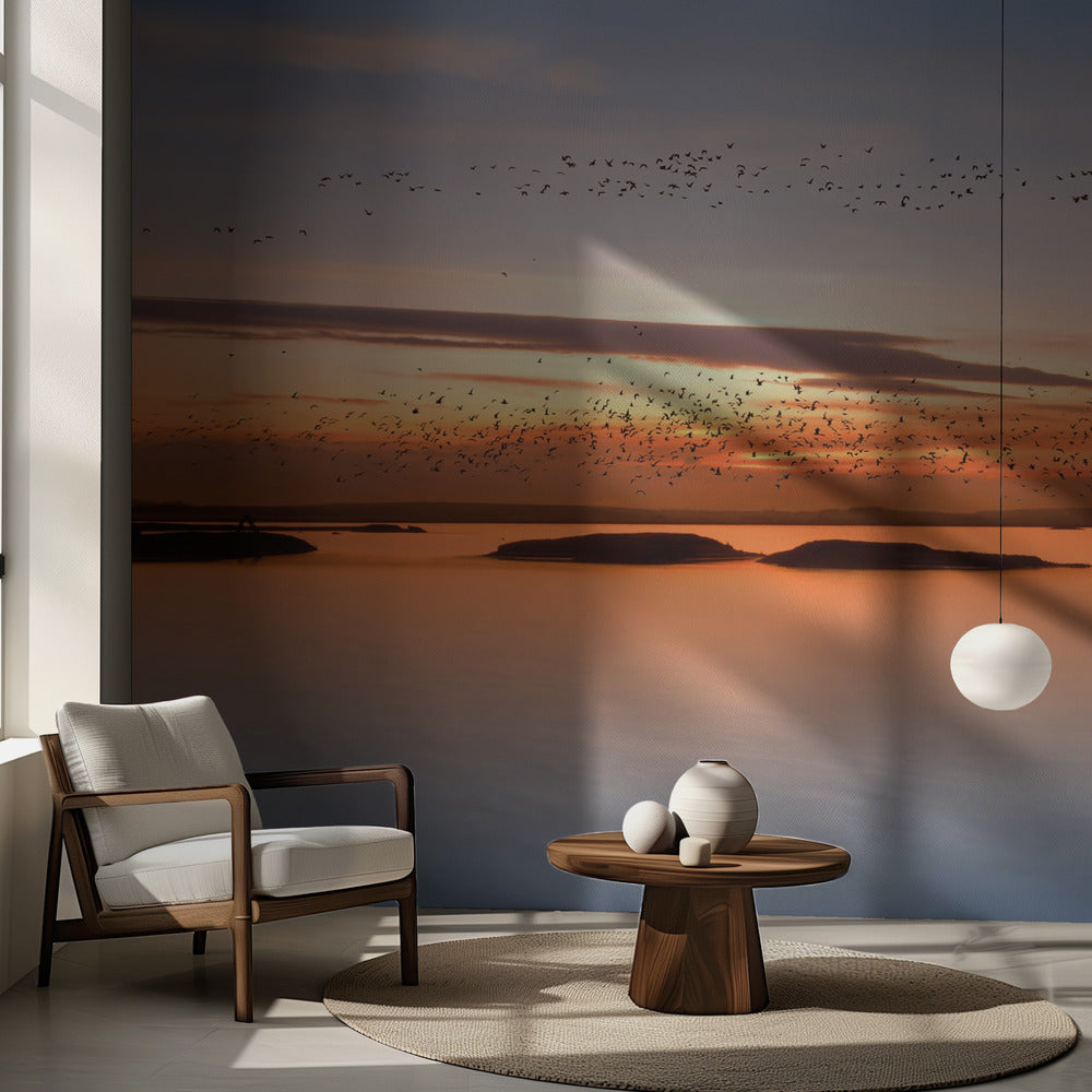 au coucher du soleil | Papier Peint Photo