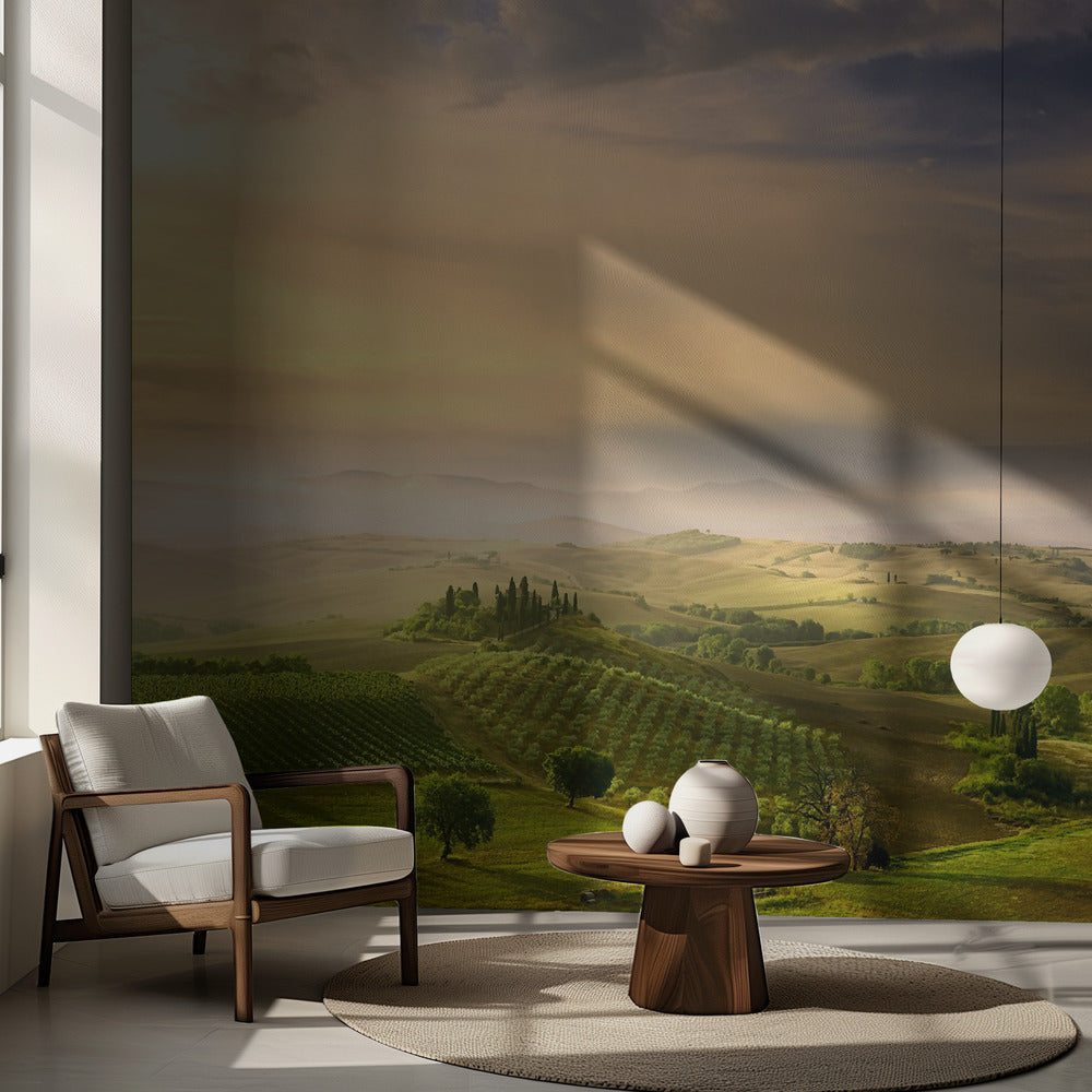Podere Belvedere's Sunrise | Carta da Parati Fotografica