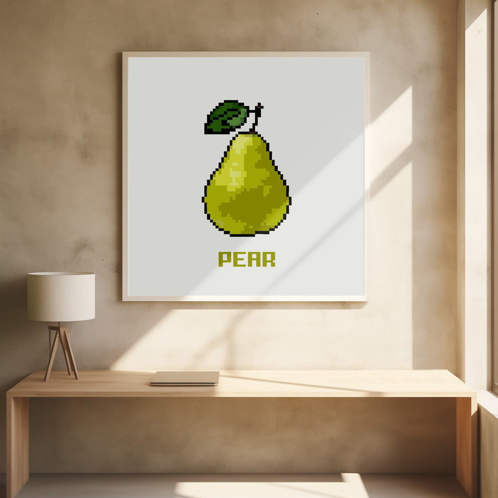 Pixel Fruit - Päron | Poster