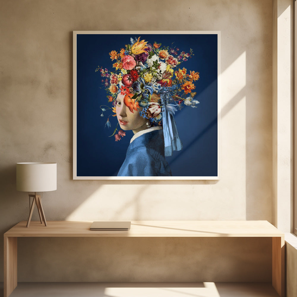 Das Mädchen mit dem Perlenohrring – So Pretty In Blue Edition | Poster