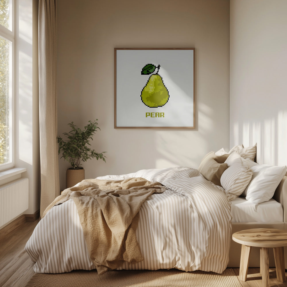 Pixel Fruit - Päron | Poster