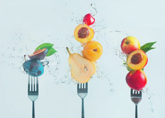 Fruitsalade maken | Fotobehang