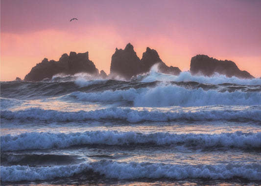 Couches de la plage de Bandon | Papier Peint Photo