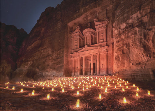 Petra bei Nacht | Fototapeten