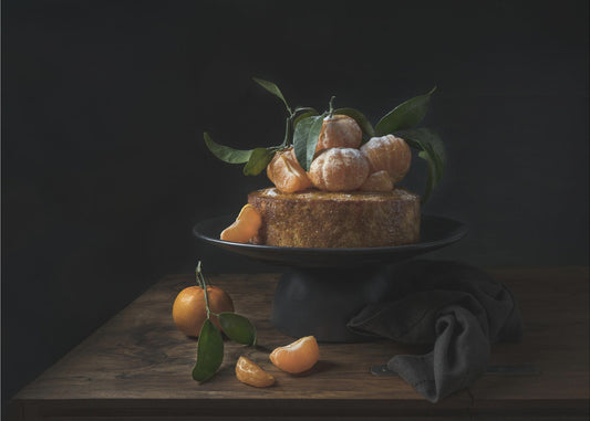 Torta di polenta con mandarini dolci | Poster - Stampe d’Arte