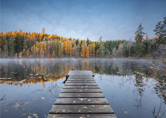 Molo autunnale | Carta da Parati Fotografica