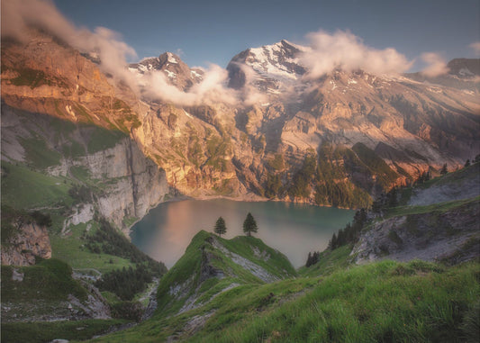 Lac d'Oeschinen | Papier Peint Photo