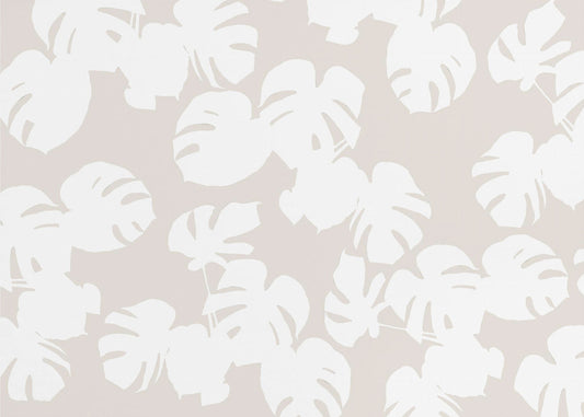 Feuilles de Monstera blanches | Papier Peint Photo