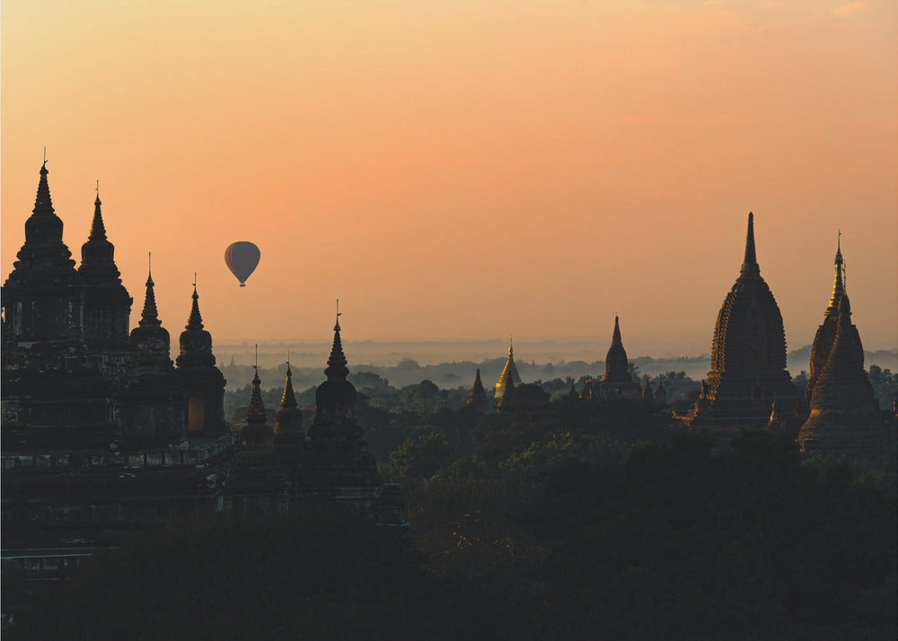 Amanecer en Bagan | Papel Pintado Fotográfico