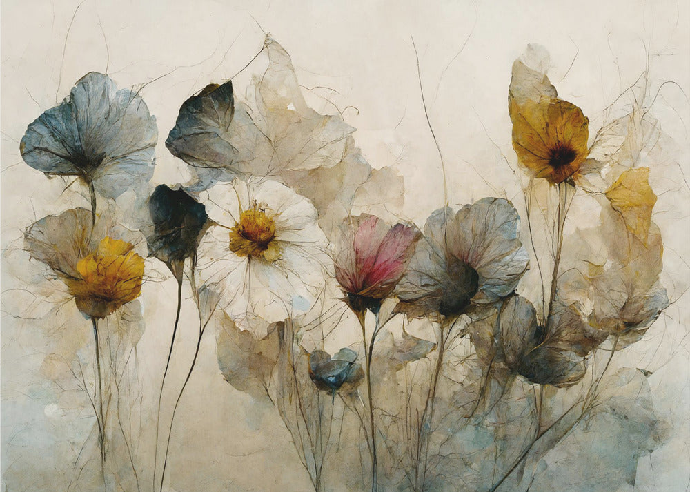 Bouquet di fiori secchi | Stampe su Tela