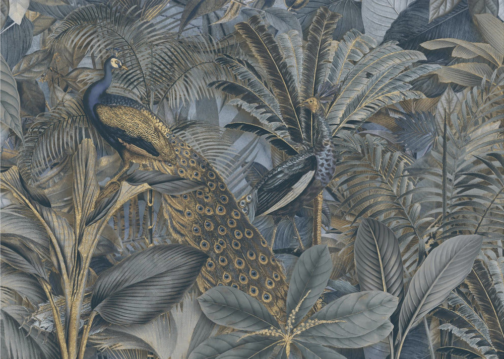 Jardín de aves de la selva n.º 3 | Papel Pintado Fotográfico