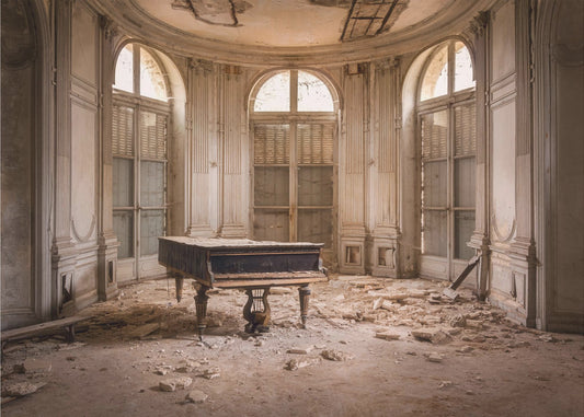 Pianoforte in decadimento | Stampe su Tela