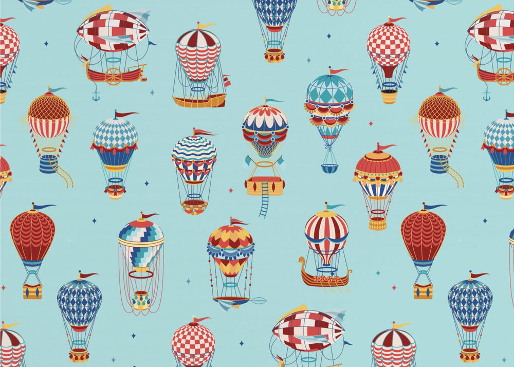 Haut, haut et loin_Teal | Papier Peint Photo