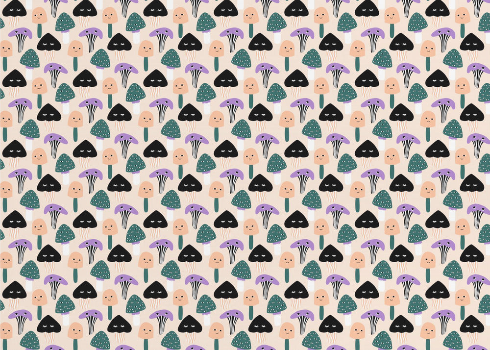 Magic Mushrooms (pattern design) | Wallpaper