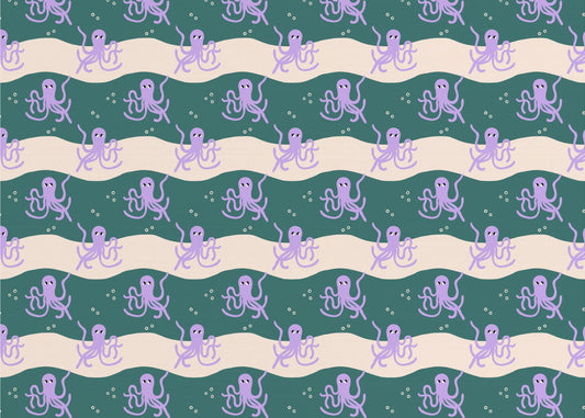 Oktopus (Musterdesign) | Fototapeten