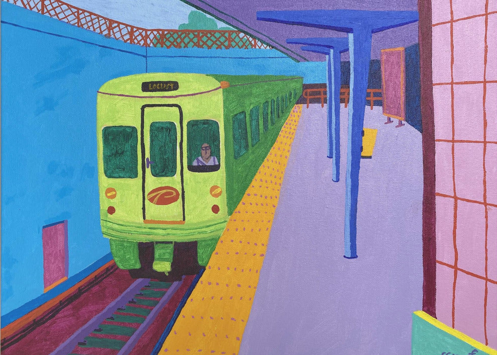 Trein naar Philly | Canvasprints