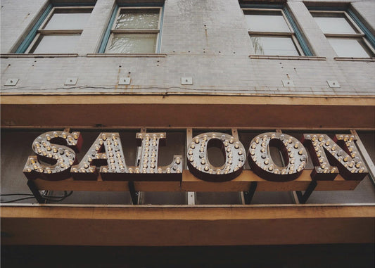 Vintage Saloon-skilt | Lærredsbilleder