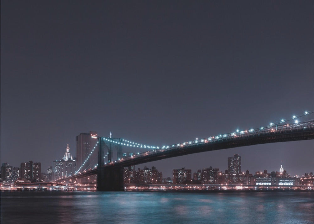 Skyline di Manhattan e ponte di Brooklyn | Carta da Parati Fotografica