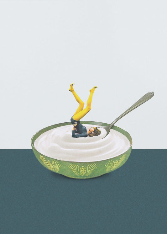Yoga nel mio yogurt | Stampe su Tela