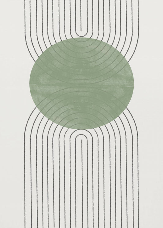 Groene Maan nr. 2. | Canvasprints