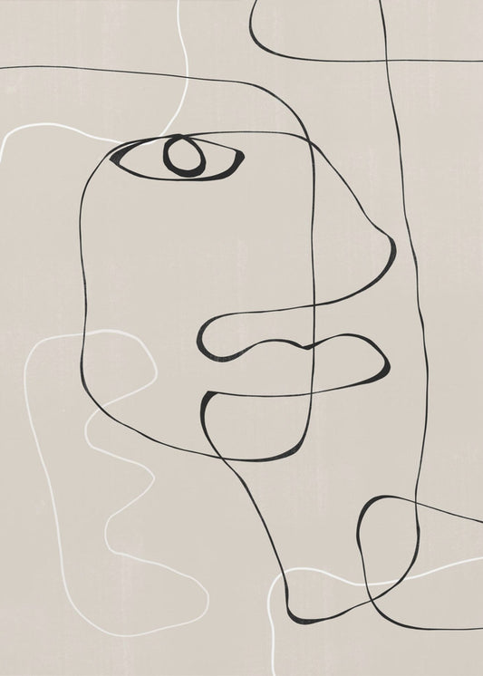 Abstract Gezicht No1. | Canvasprints