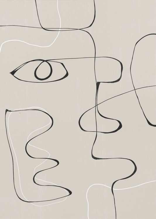 Abstract Gezicht Nr. 2. | Canvasprints